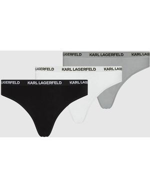 KARL LAGERFELD Logo Brief – 3-Pack, Multicoloured