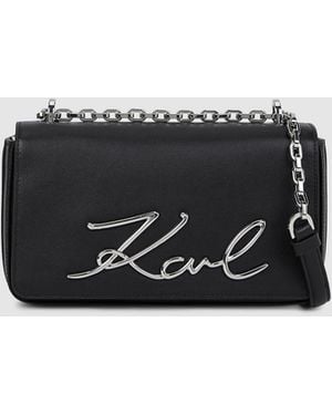 KARL LAGERFELD K/Signature Small Crossbody Bag - Black