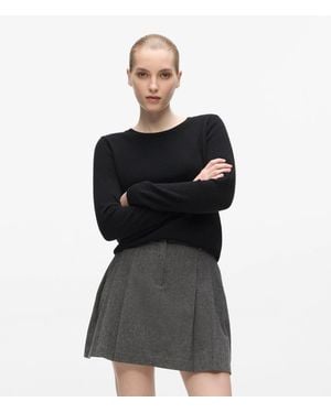 KARL LAGERFELD Cashmere Crew Neck Jumper - Black