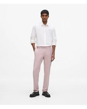 KARL LAGERFELD Slim-Fit Tailored Trousers - White