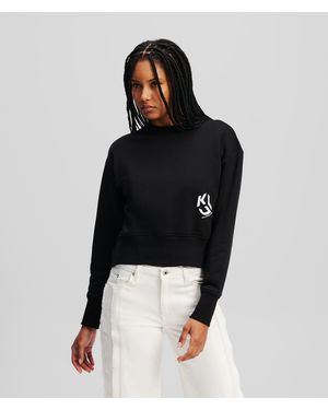 KL Jeans Monogram Sweatshirt - Black