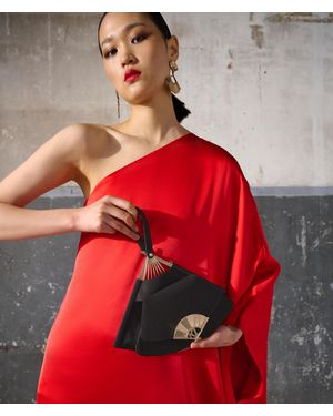KARL LAGERFELD K/archive Fan Small Clutch Bag - Red