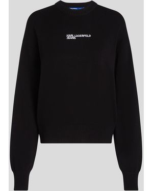 KL Jeans Pull Coupe Droite, Femme, Taille - Noir