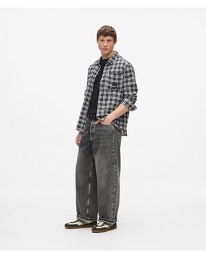 KL Jeans Baggy Dark Jeans - White