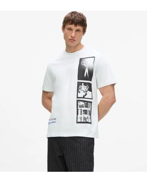 KL Jeans Polaroid Print T-Shirt - White
