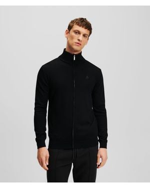 Karl Lagerfeld Zip-up Jumper - Black