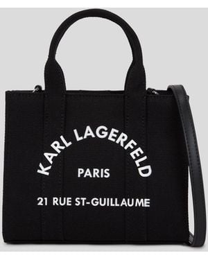 KARL LAGERFELD Rue St-Guillaume Mini Tote Bag - Black