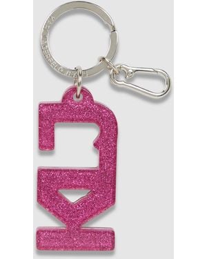 KL Jeans Glitter Keychain - Pink