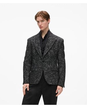 KARL LAGERFELD Kl Studio Textured Blazer - Black