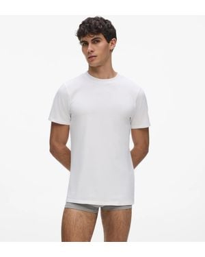 KARL LAGERFELD Logo T-Shirt – 2-Pack - White