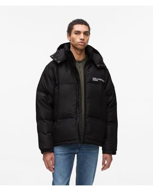 KL Jeans Puffer Jacket - Black
