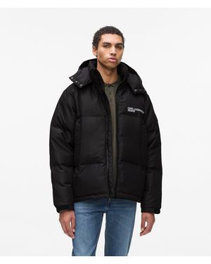 KL Jeans Puffer Jacket - Black