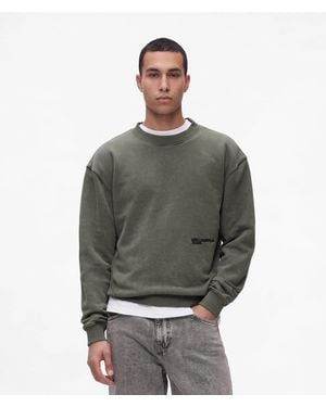 KL Jeans Washed Logo Sweatshirt - Grey