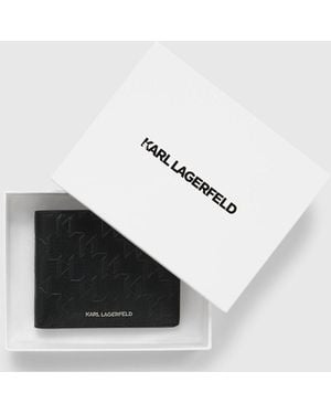 KARL LAGERFELD K/Monogram Perforated Wallet - White