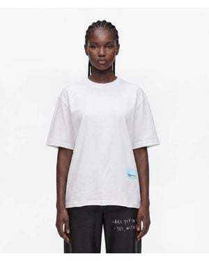 KL Jeans Lockeres Klj X Pietro Terzini T-Shirt, Damen, Größe - Weiß