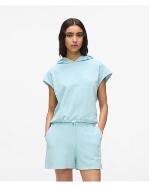 KL Jeans Sleeveless Relaxed Hoodie - Blue