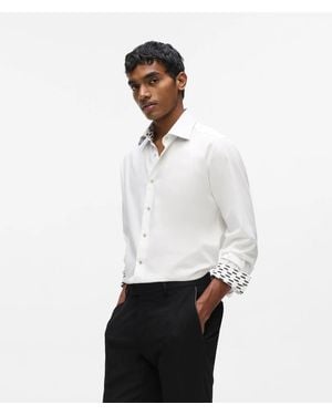 KARL LAGERFELD Snap Button Shirt - White