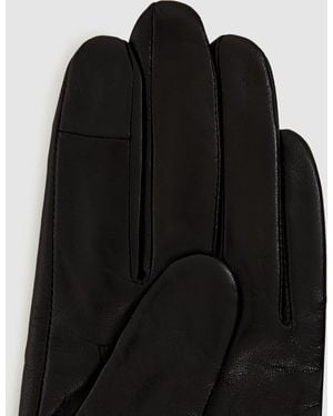 Karl Lagerfeld K/Signature Faux-Fur Gloves - Black