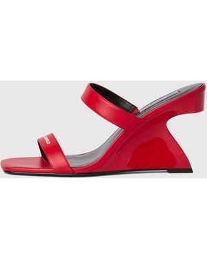 KL Jeans Waverly Double-Strap Wedges - Red