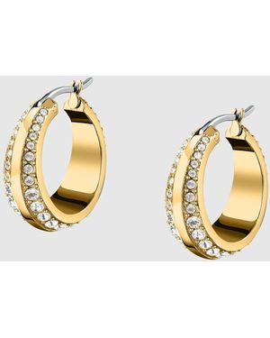 KARL LAGERFELD Crystal Hoop Earrings - Metallic