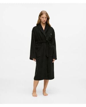 KARL LAGERFELD Terry Bathrobe - Black