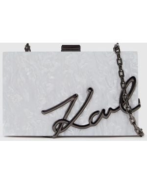 KARL LAGERFELD K/Soirée Clutch - White
