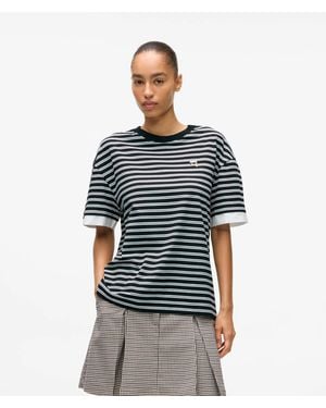 KARL LAGERFELD Ikon Striped T-Shirt, Multicoloured - Blue