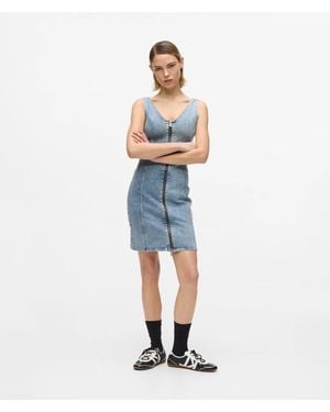 KL Jeans V-Neck Denim Dress - Blue