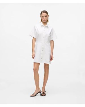 KL Jeans Short-Sleeved Dress - White