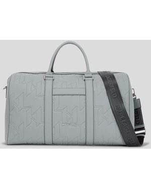 Karl Lagerfeld K/urban Monogram Weekender Bag - Grey