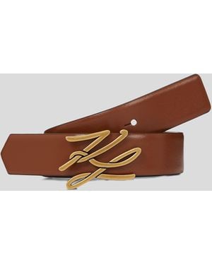 Karl Lagerfeld K/autograph Reversible Belt - Brown