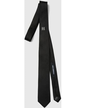 KARL LAGERFELD Monogram Tie - Black