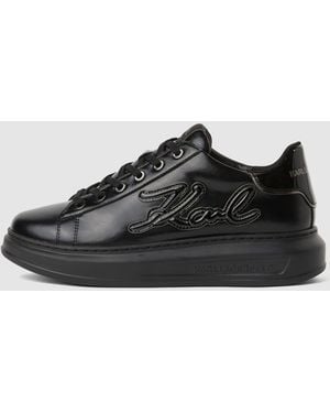 KARL LAGERFELD Signature Kapri Trainers - Black