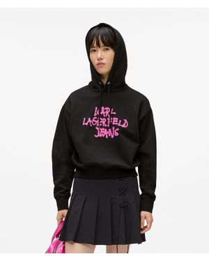 KL Jeans Graffiti Hoodie - Black