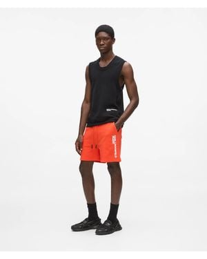 KL Jeans Logo Sweat Shorts - Red