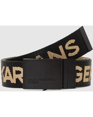 KL Jeans Reversible Webbing Belt - Black
