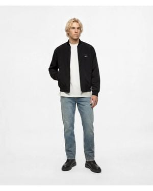 KL Jeans Vintage Wash Tapered Jeans - Blue