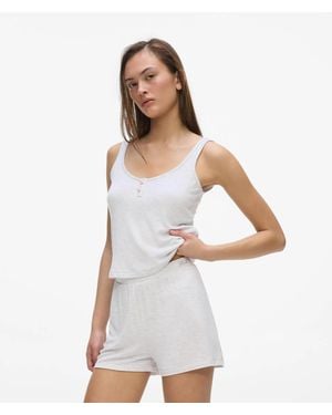KARL LAGERFELD Signature Loungewear Shorts - White