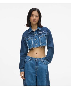 KL Jeans Micro-Jacke Aus Denim - Blau