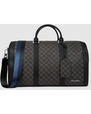 Karl Lagerfeld K/Monogram Kanvas Weekender Bag, Multicoloured - Black