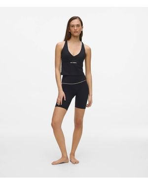 KARL LAGERFELD Contrast Piping Athleisure Shorts - Blue