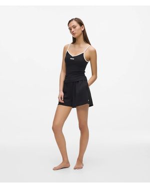 KARL LAGERFELD Monochrome Loungewear Shorts - Blue