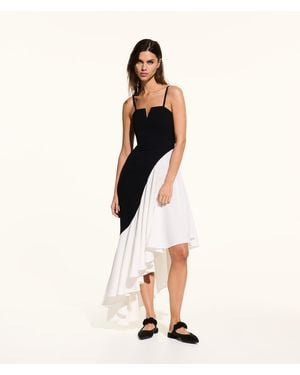 Karl Lagerfeld Kl Studio Ruffle Dress - Natural