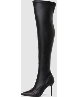 KARL LAGERFELD Sarabande Over-The-Knee Boots - Black