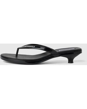 KARL LAGERFELD Jelly Heeled Sandals - Blue