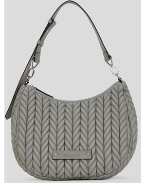 Karl Lagerfeld K/weave Hobo Bag - Grey