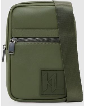 KARL LAGERFELD Monogram Patch Slingbag - Green