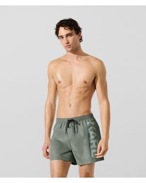 KARL LAGERFELD Logo Short Boardshorts - Green