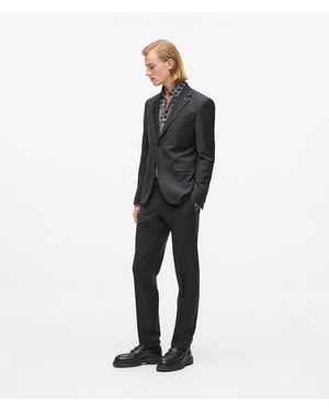 KARL LAGERFELD Slim-Fit Trousers - Blue