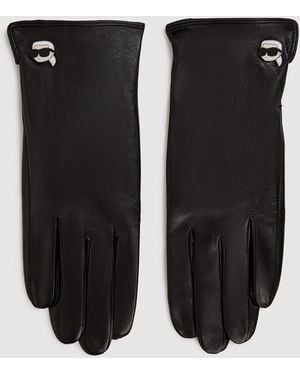 Karl Lagerfeld Ikon Gloves - Black